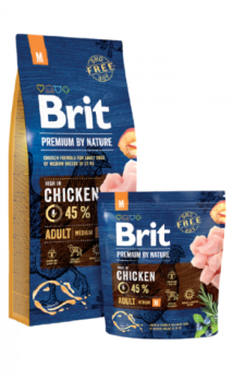 Brit Premium By Nature Adult M - 15-kg,brit-premium