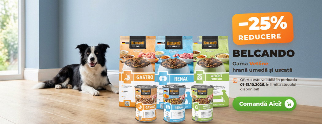 Oferta Belcando Vetline, hrană umedă și uscată – 25% reducere