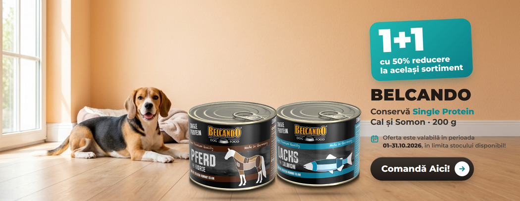 Oferta Belcando Single Protein Cal și Somon 200 g – 1+1, a doua conservă cu 50% reducere