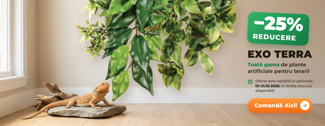 Oferta plante artificiale Exo Terra pentru terarii, toată gama – 25% reducere